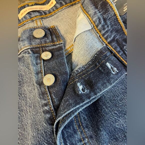 NWT LEVI’S RIBCAGE STRAIGHT ANKLE JEANS BLUE SIZE 16W - Picture 8 of 11